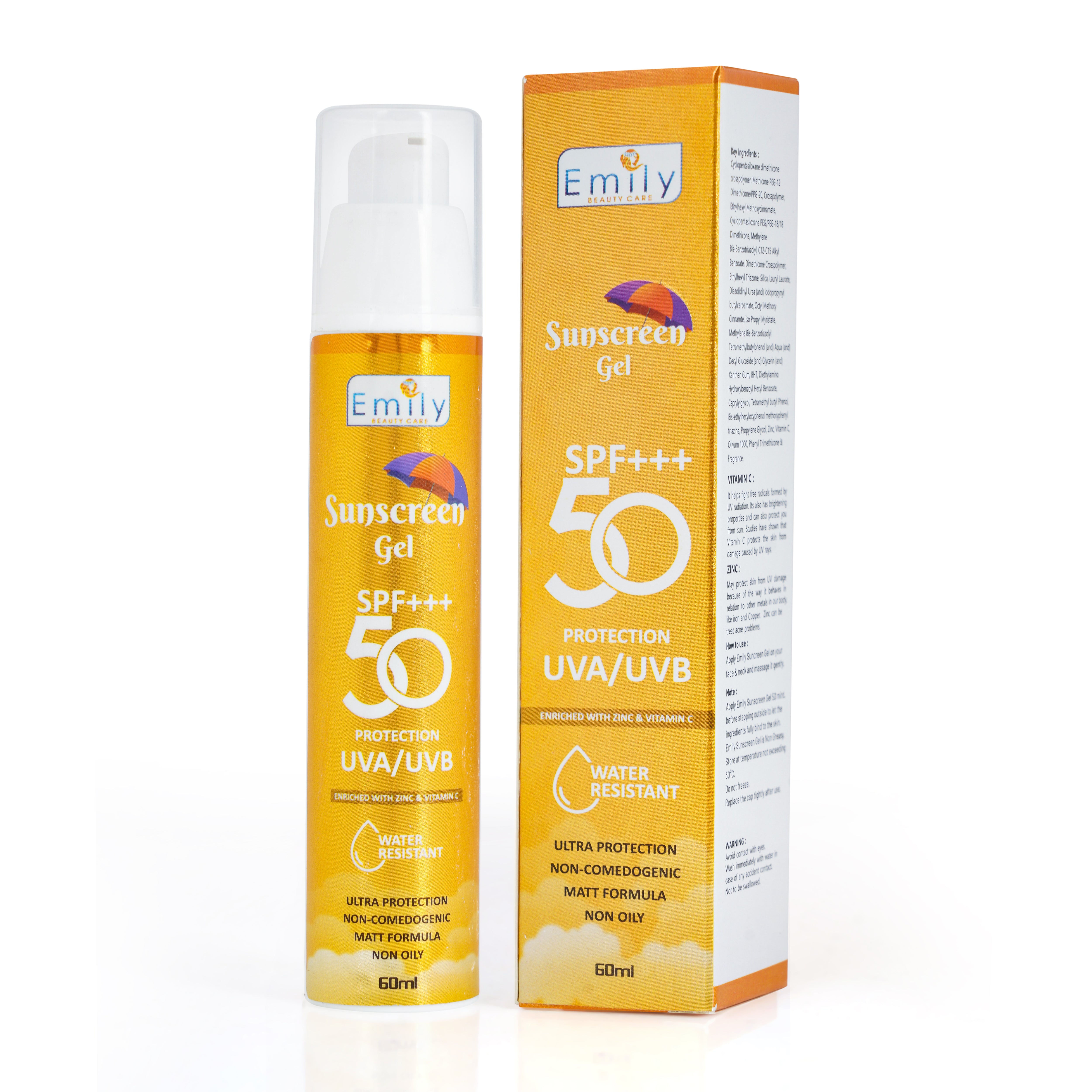 Sunscreen Gel SPF 50++ - 60ML