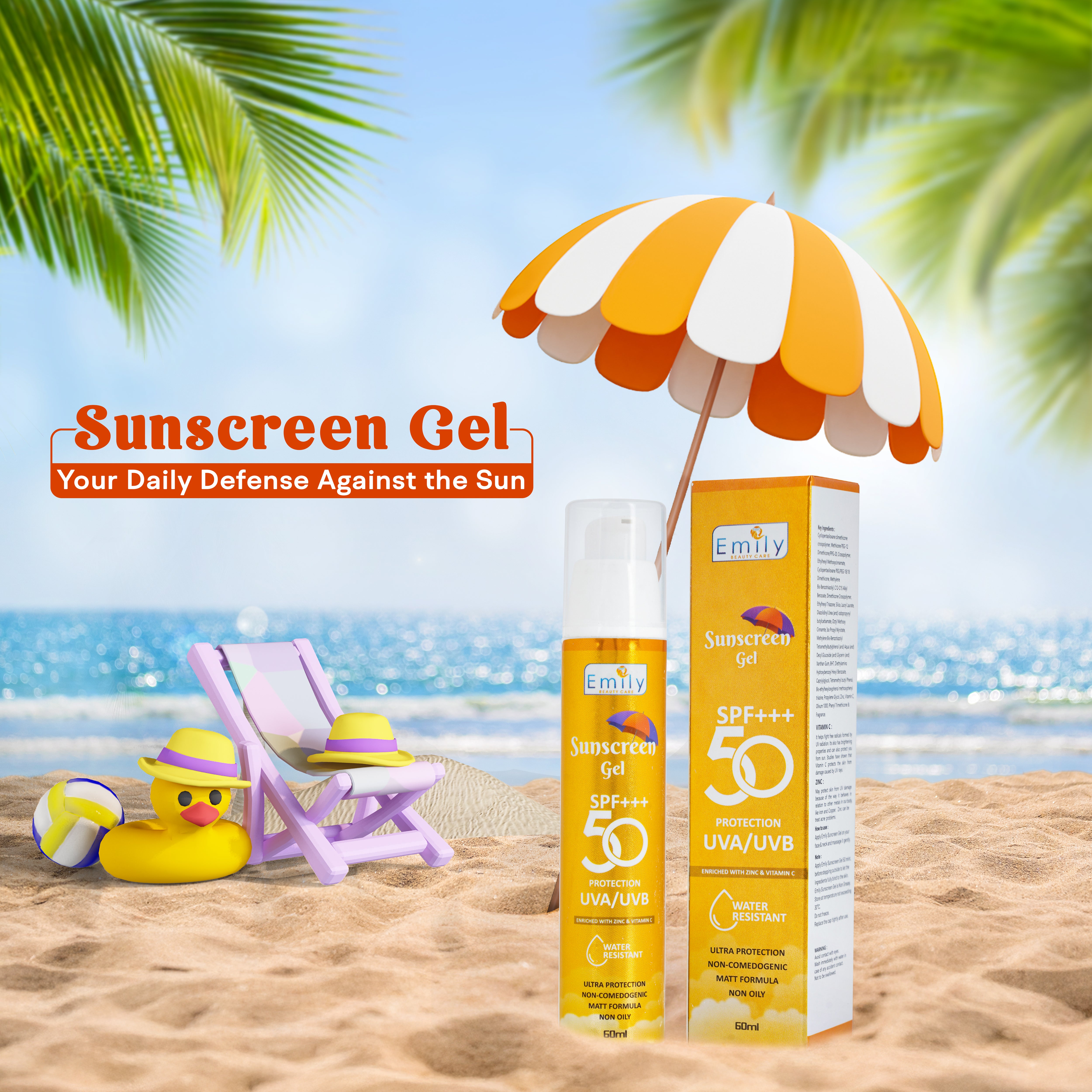 Sunscreen Gel SPF 50++ - 60ML