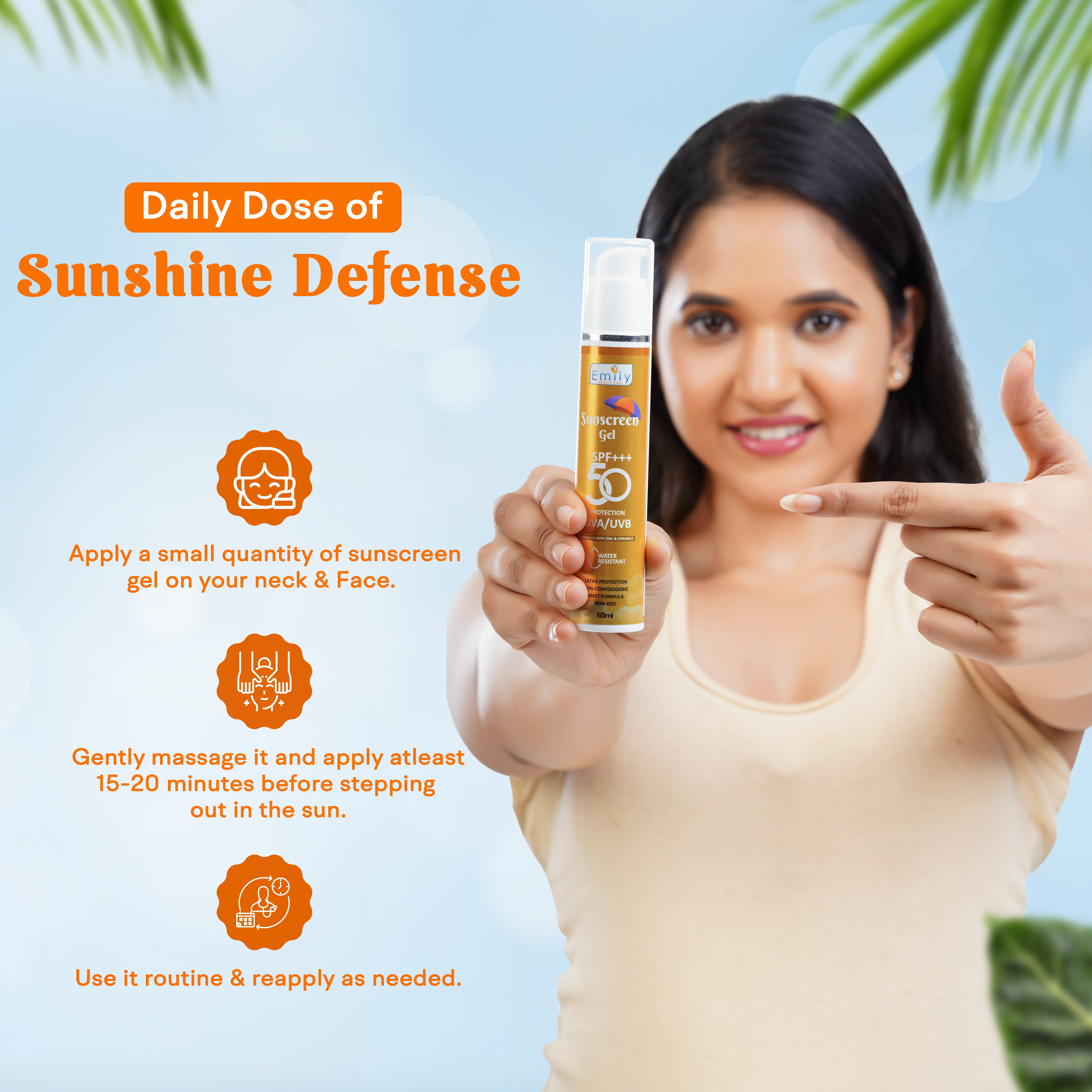 Sunscreen Gel SPF 50++ - 60ML