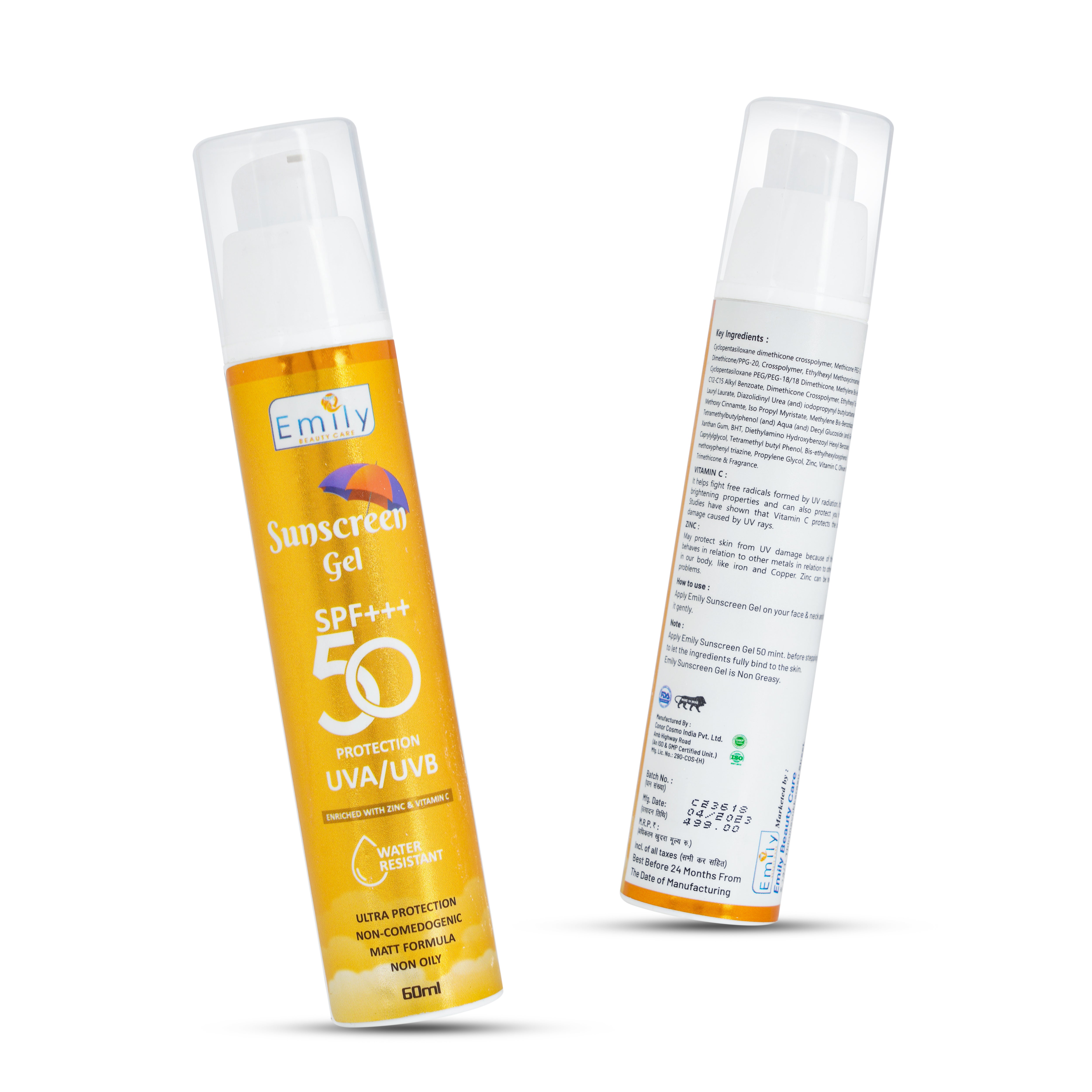 Sunscreen Gel SPF 50++ - 60ML