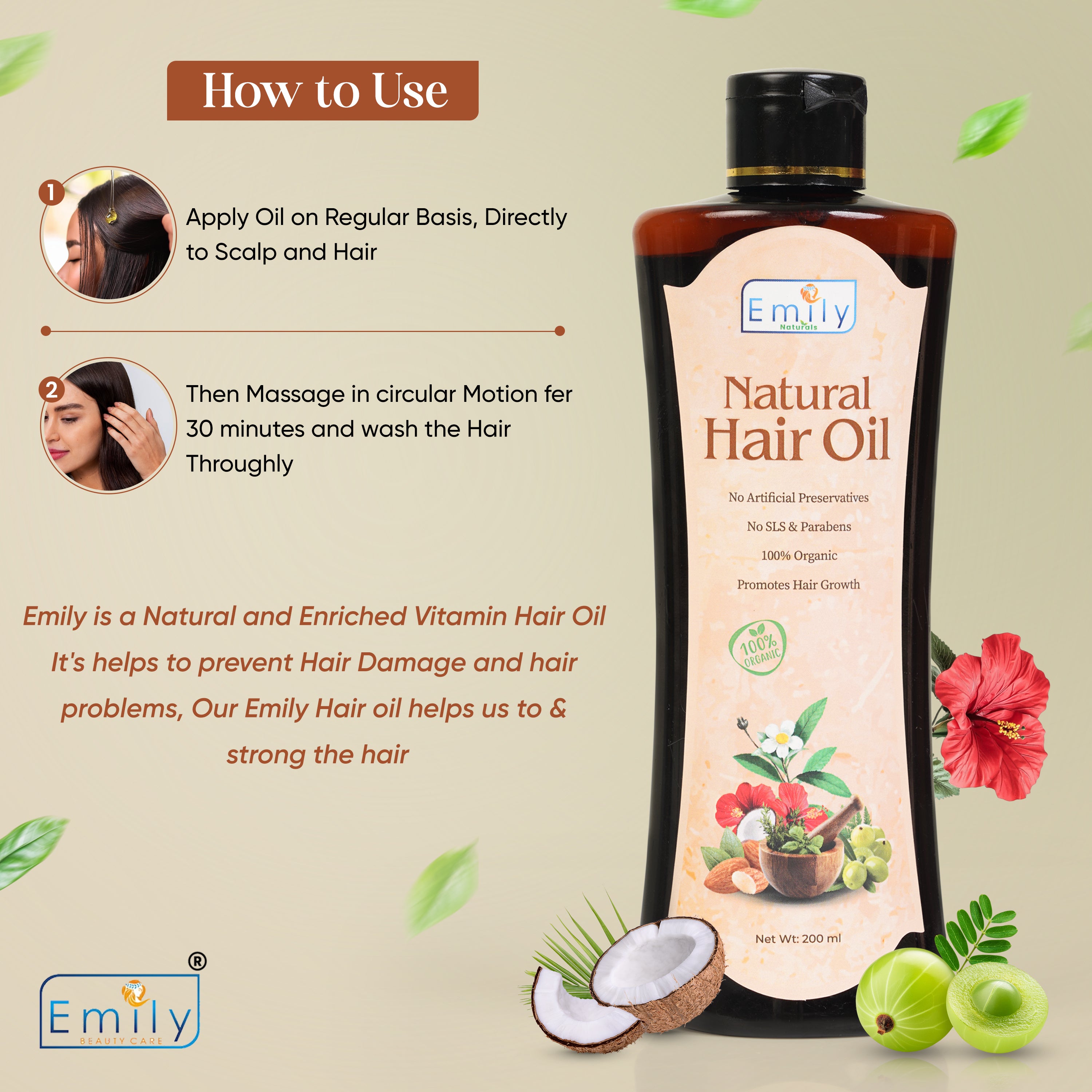 Natural Hair Oil - 200ml