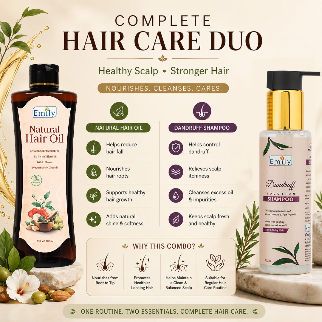 Hair Oil 100ml + Dandruff Shampoo - Combo