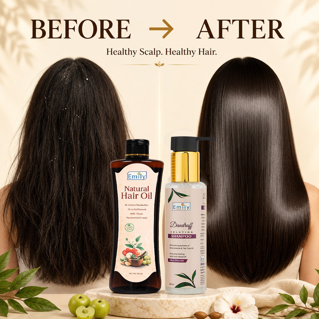 Hair Oil 100ml + Dandruff Shampoo - Combo
