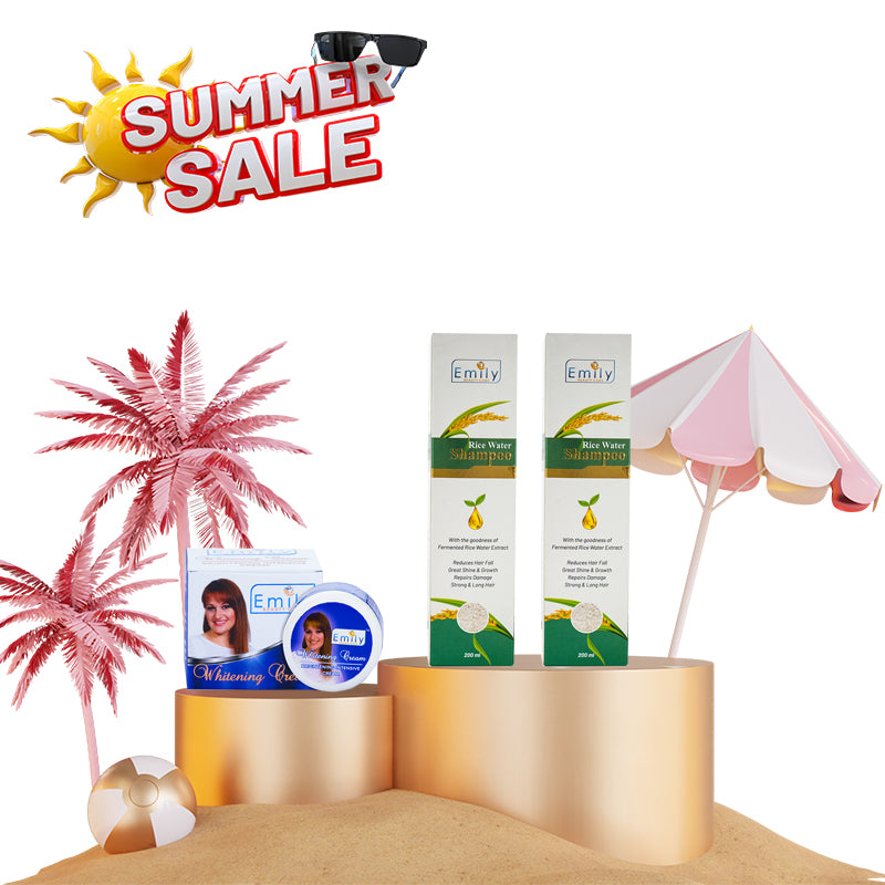 Buy Skin Whitening Cream -30gm & Get 2 Rice water Shampoo Free