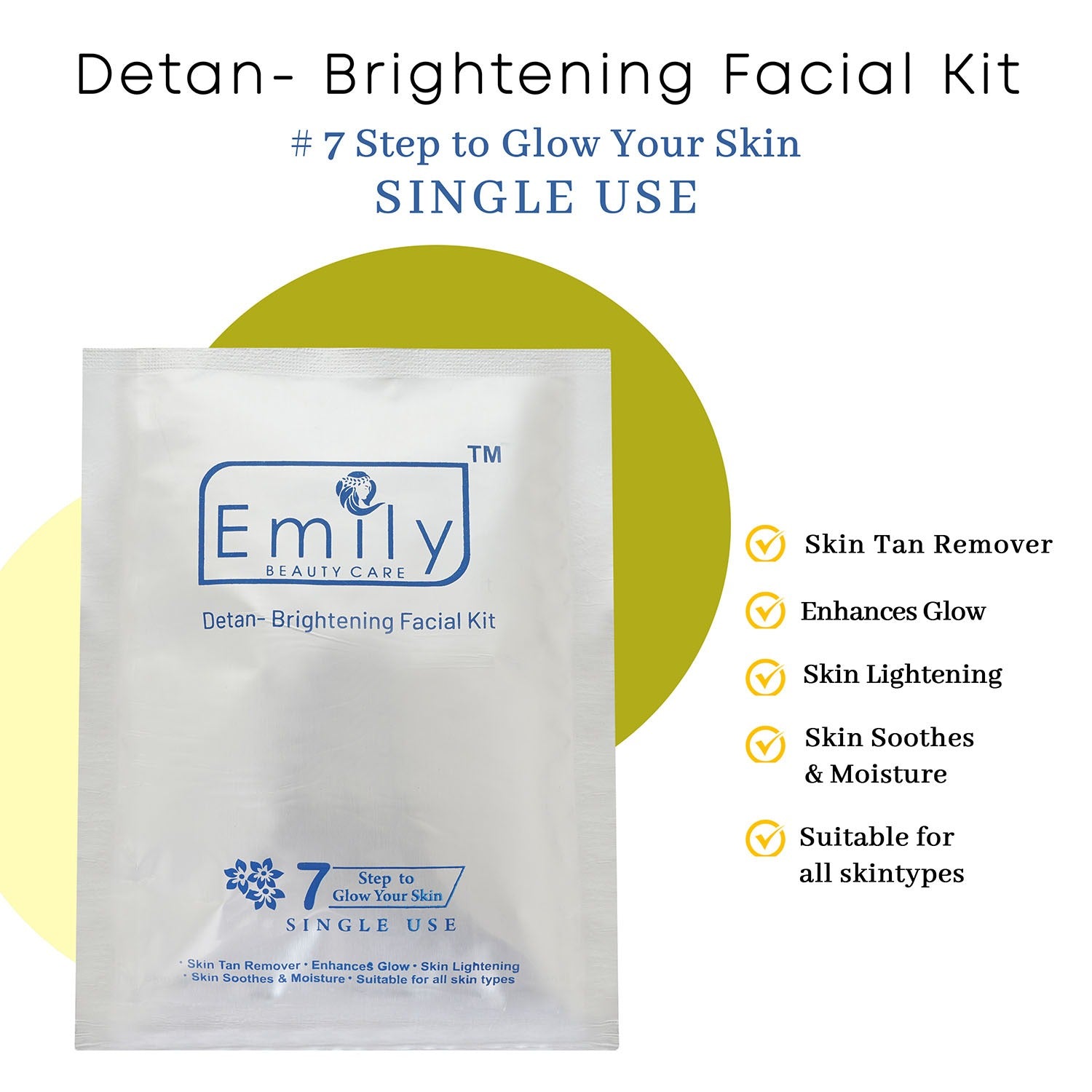 Detan Bringtening Facial 1 Use Kit