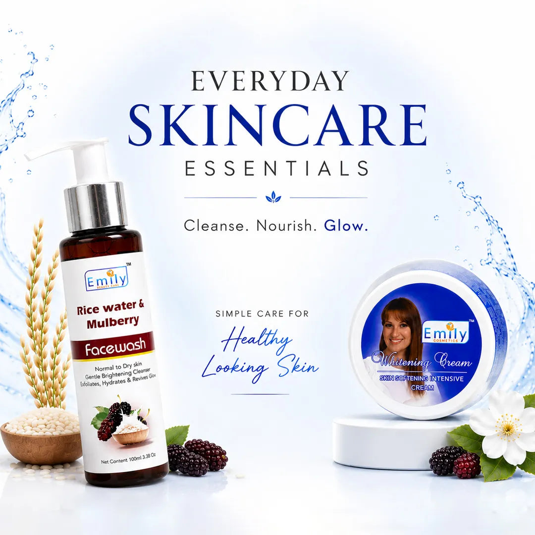 Brightening Night Cream + Rice Water & Mulberry Face Wash - Combo