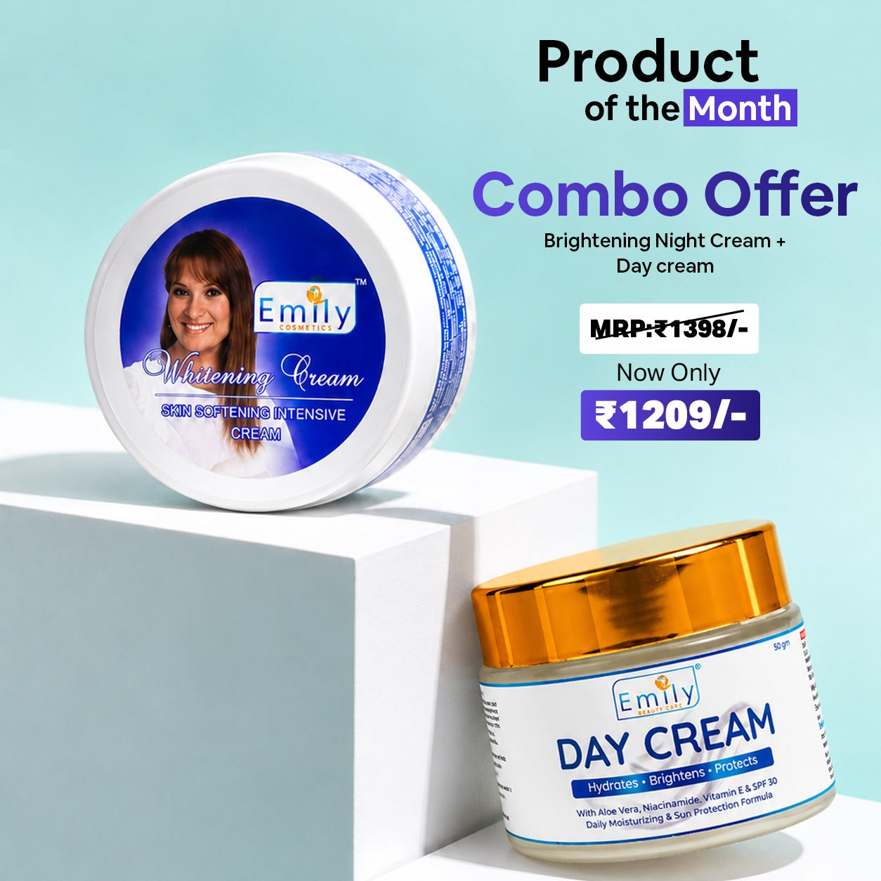 Skin Brightening Combo - Night Cream and Day Cream