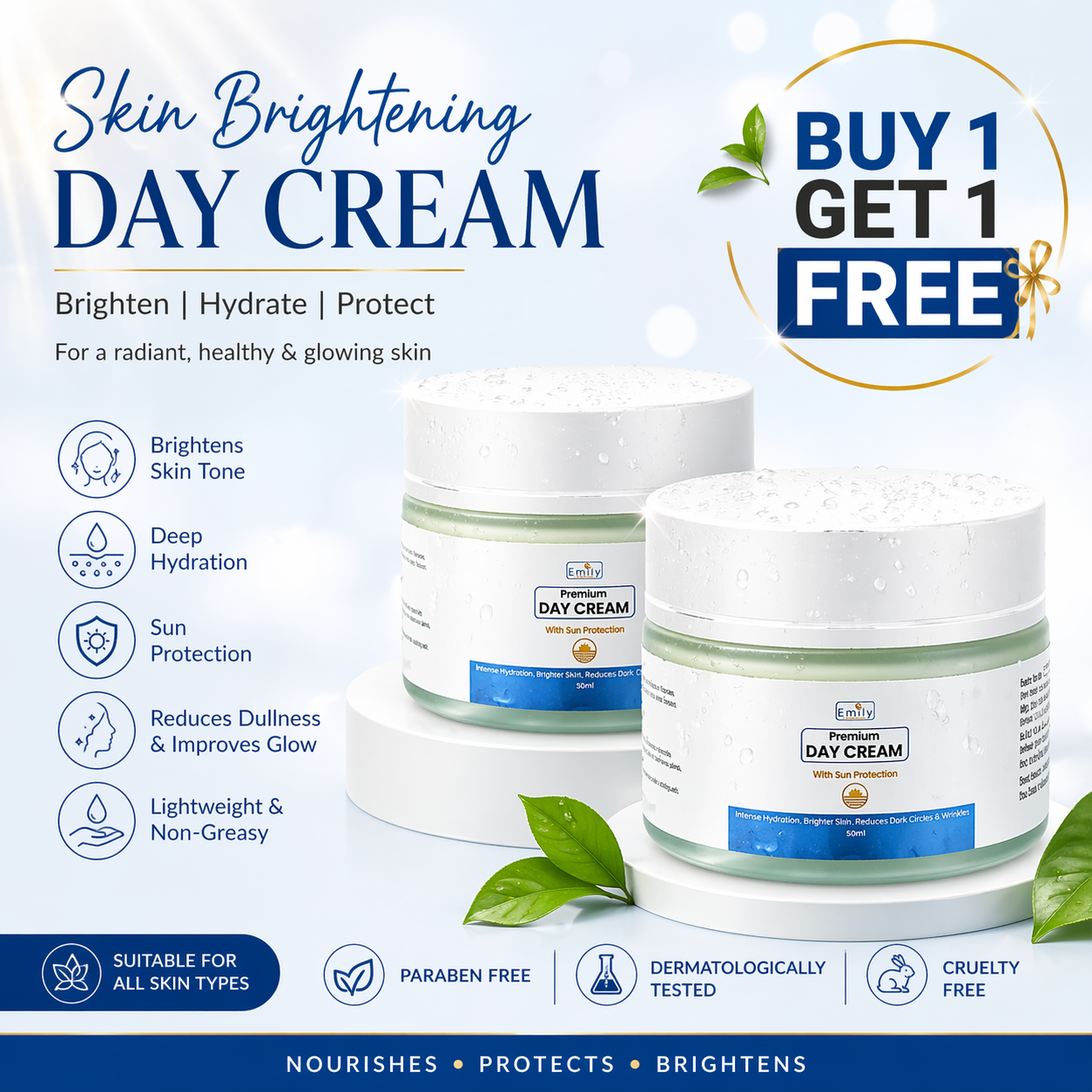 Buy 1 Get 1 FREE – Skin Brightening Day Cream
