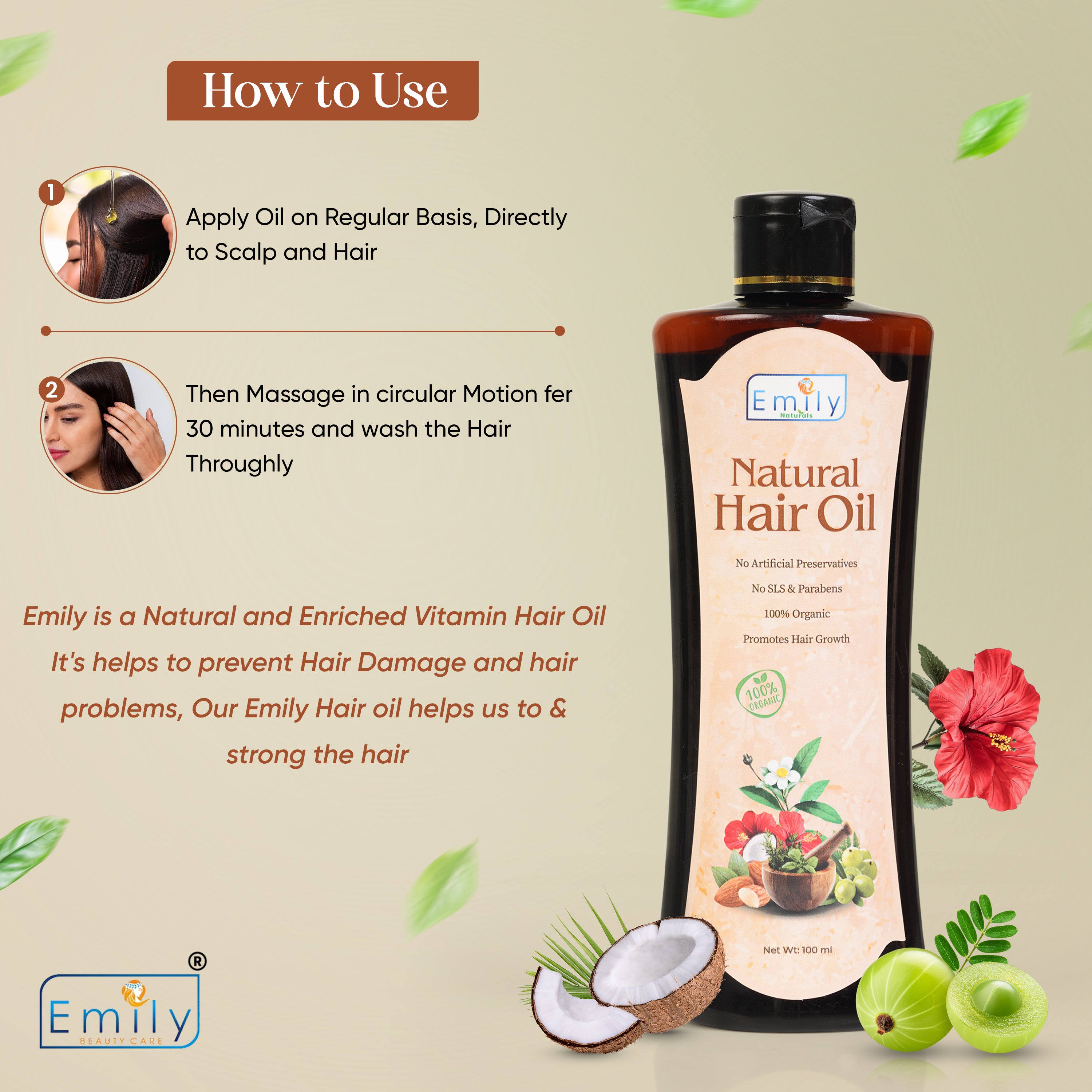Natural Hair Oil - 100ml