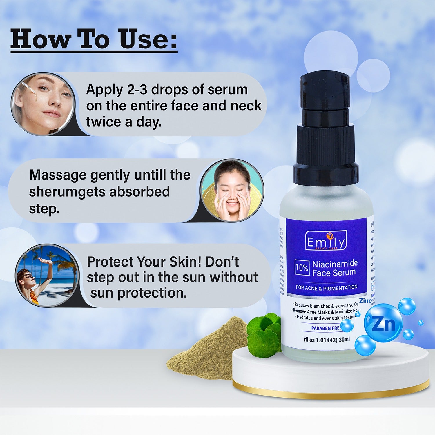 Niacinamide 10% Face Serum - 30ml