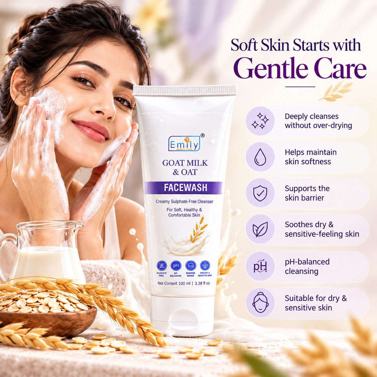 Goat Milk & Oat Face Wash