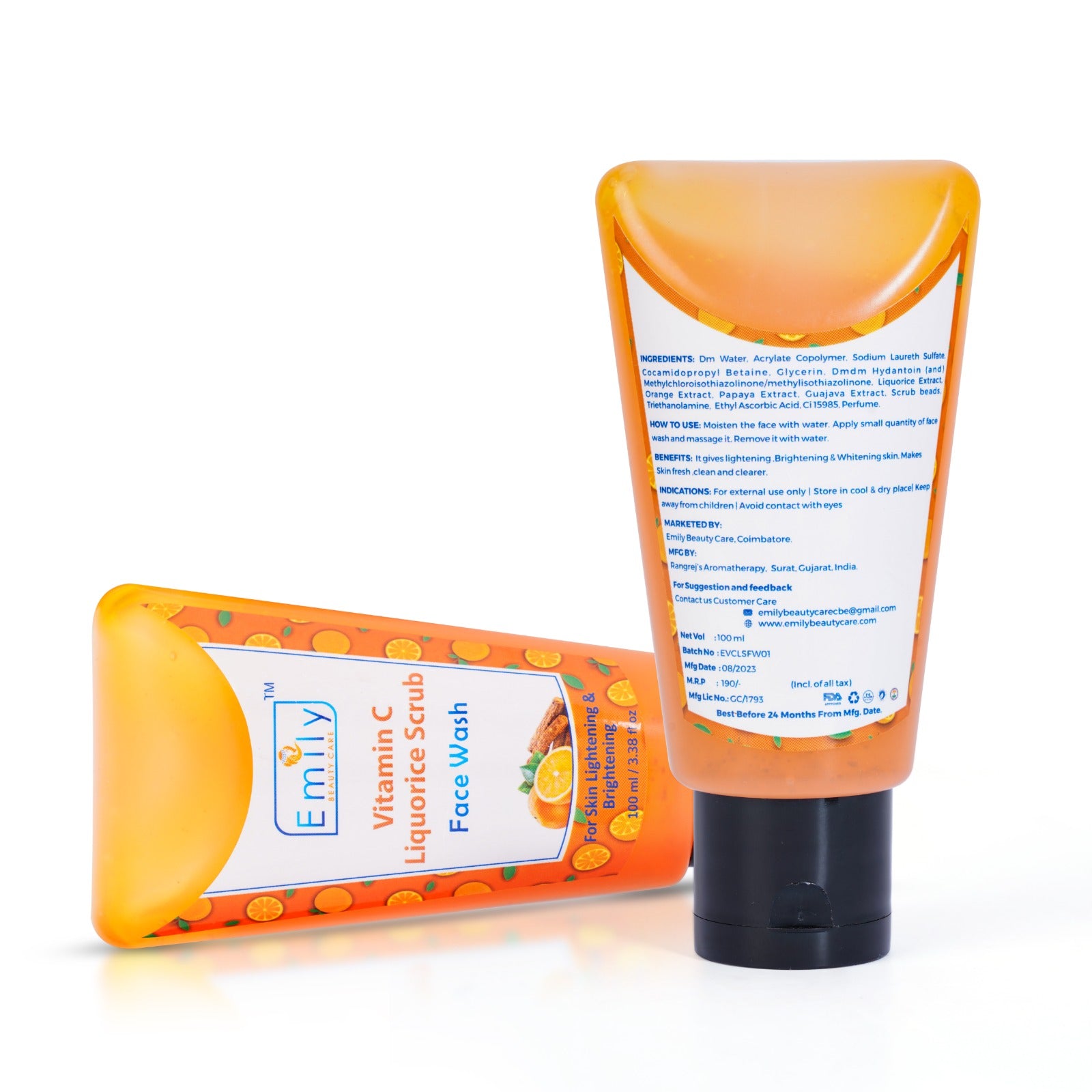 VITAMIN C Liquorice Scrub Face Wash -100ML