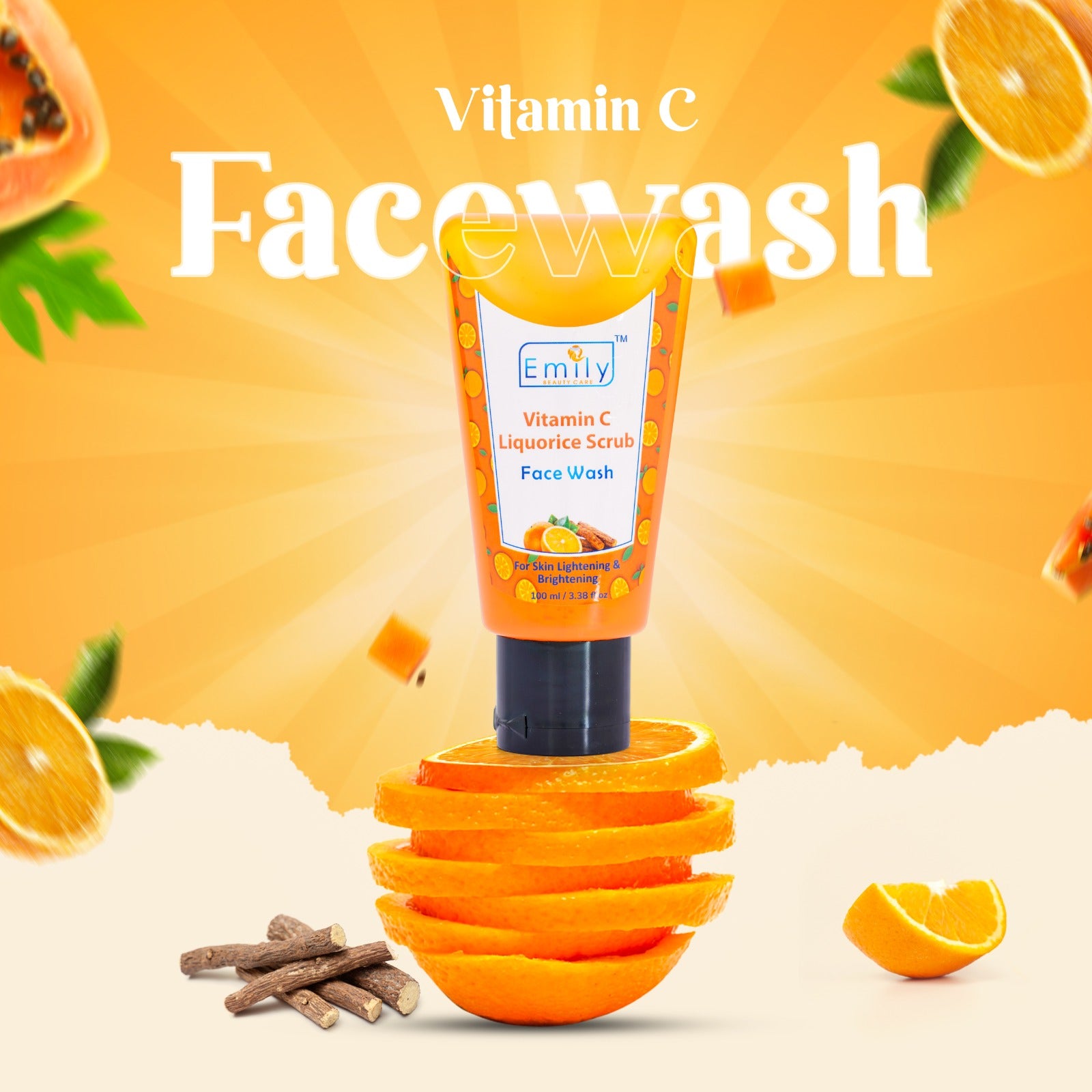 VITAMIN C Liquorice Scrub Face Wash -100ML