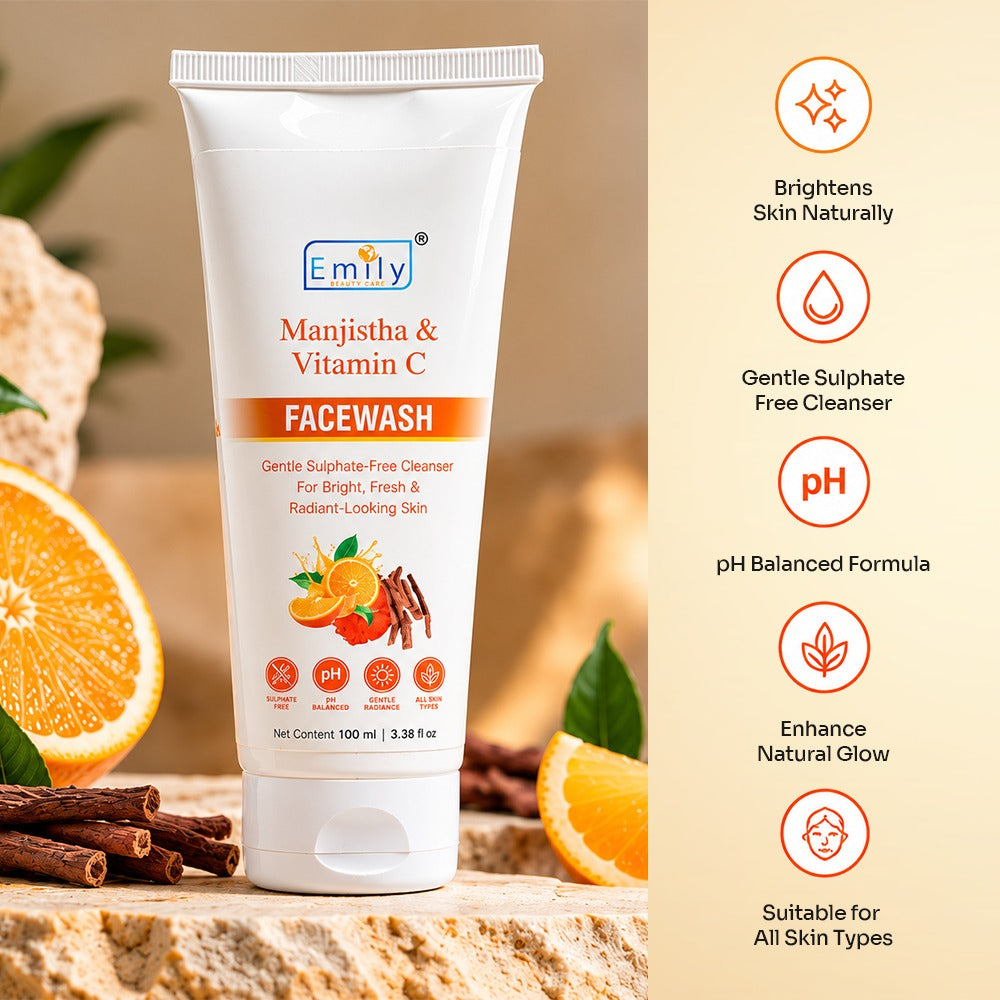 Manjistha & Vitamin C Face Wash -100ml