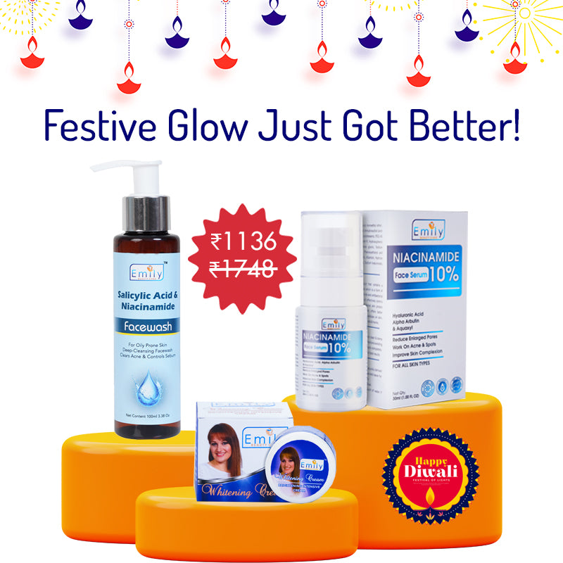 ✨ Triple Glow Power Combo | Skin Whitening Cream | Salicylic & Niacinamide Face Wash| 10% Niacinamide Serum Free
