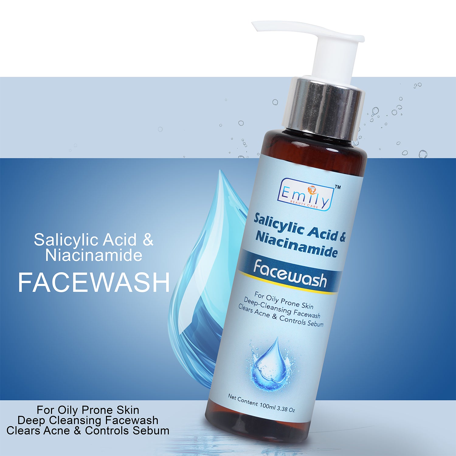 SALICYLIC ACID & NIACINAMIDE FACE WASH – 100ML