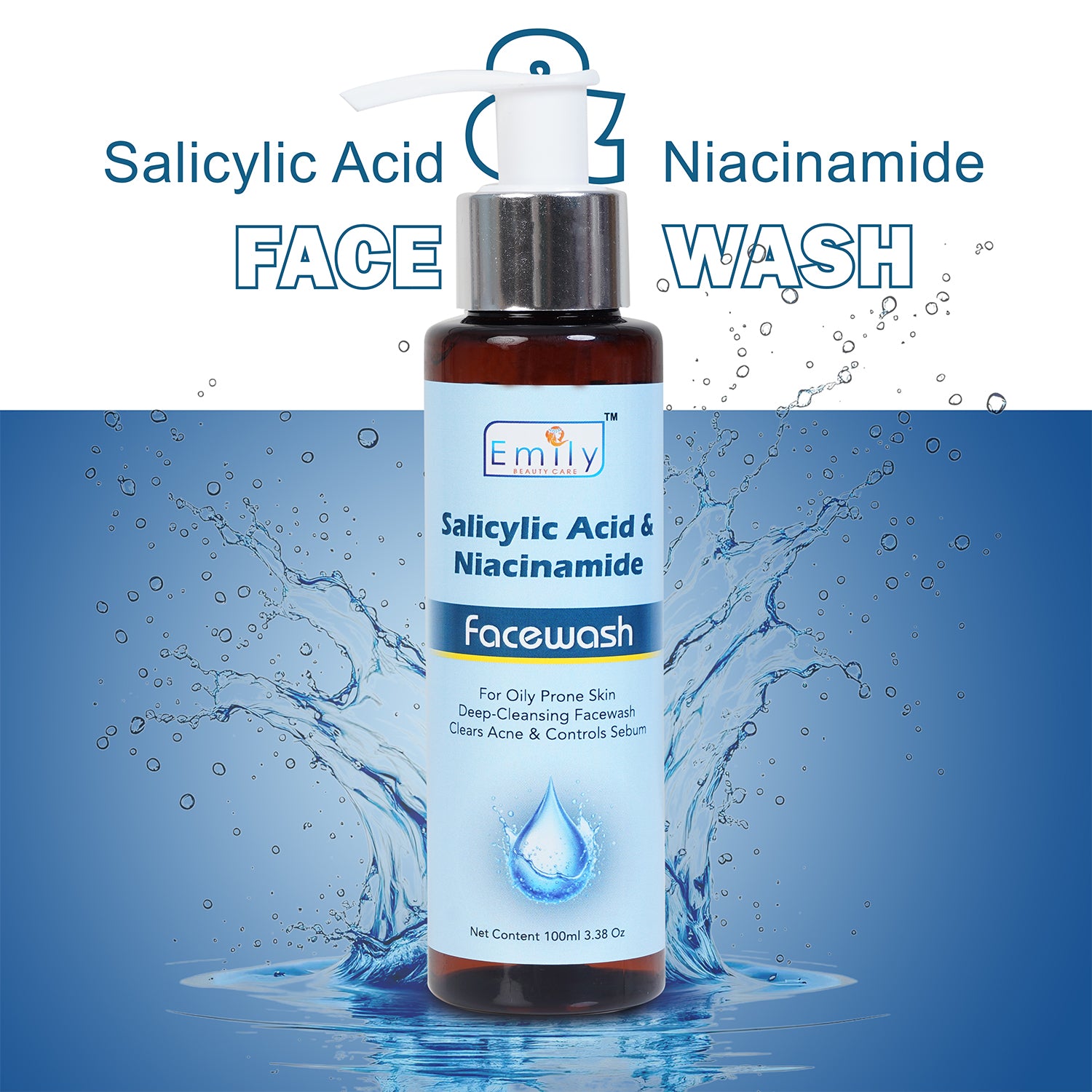 SALICYLIC ACID & NIACINAMIDE FACE WASH – 100ML